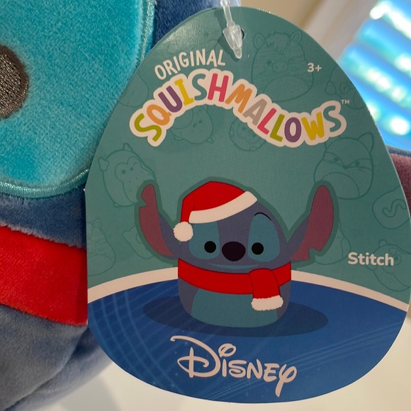 NWT 6.5” Disney Holiday Stitch with Santa Hat Squishmallow - Picture 3 of 4
